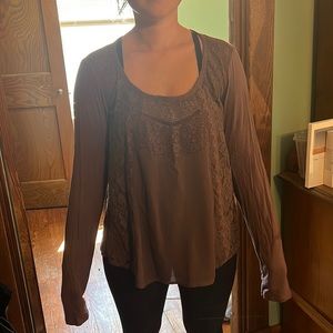 Jolt brown top